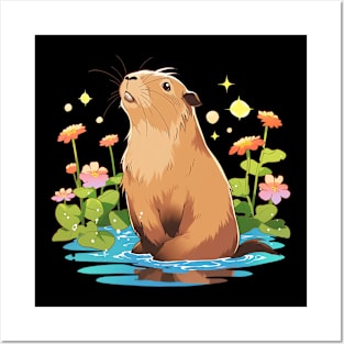 capybara Posters and Art